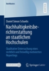 Image for Nachhaltigkeitsberichterstattung an staatlichen Hochschulen