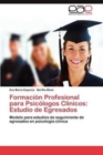 Image for Formacion Profesional Para Psicologos Clinicos