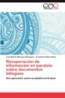 Image for Recuperacion de Informacion En Paralelo Sobre Documentos Bilingues
