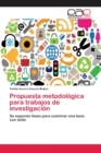 Image for Propuesta metodologica para trabajos de investigacion
