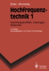 Image for Hochfrequenztechnik 1: Hochfrequenzfilter, Leitungen, Antennen