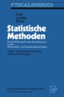 Image for Statistische Methoden: Eine Einfuhrung fur das Grundstudium in den Wirtschafts- und Sozialwissenschaften