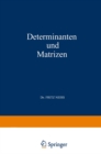 Image for Determinanten und Matrizen