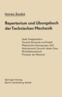 Image for Repertorium Und Ubungsbuch Der Technischen Mechanik