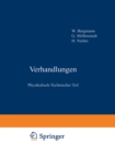 Image for Verhandlungen: Physikalisch-technischer Teil