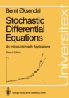 Image for Stochastic differential equations: an introduction with applications