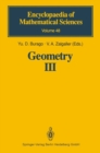 Image for Geometry III: Theory of Surfaces