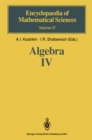 Image for Algebra IV: Infinite Groups. Linear Groups : v. 37