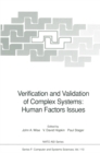 Image for Verification and Validation of Complex Systems: Human Factors Issues : v.110