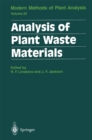 Image for Analysis of plant waste materials : v.20