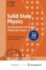 Image for Solid-State Physics : An Introduction to Principles of Materials Science