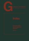 Image for Index. Formula Index: 2nd Supplement Volume 1 Ac-B1.9