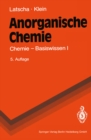 Image for Anorganische Chemie: Chemie - Basiswissen I