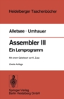 Image for Assembler III: Ein Lernprogramm