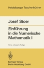 Image for Einfuhrung in Die Numerische Mathematik I: Unter Berucksichtigung Von Vorlesungen Von F.l. Bauer : 105