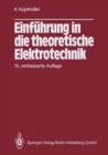 Image for Einfuhrung in die theoretische Elektrotechnik