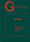 Image for Index: Formula Index 2nd Supplement C33-Cf : A-Z / s2 / 8