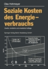 Image for Soziale Kosten des Energieverbrauchs: Externe Effekte des Elektrizitatsverbrauchs in der Bundesrepublik Deutschland