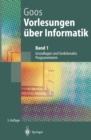 Image for Vorlesungen uber Informatik: Band 1: Grundlagen und funktionales Programmieren