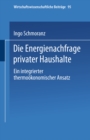 Image for Die Energienachfrage privater Haushalte: Ein integrierter thermookonomischer Ansatz : 95