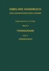 Image for Transurane: Teil C: Die Verbindungen