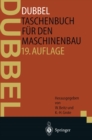 Image for DUBBEL - Taschenbuch fur den Maschinenbau