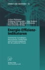 Image for Energie-Effizienz-Indikatoren: Statistische Grundlagen, theoretische Fundierung und Orientierungsbasis fur die politische Praxis