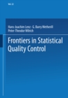 Image for Frontiers in Statistical Quality Control