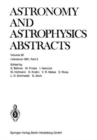 Image for Literature 1981, Part 2 : A Publication of the Astronomisches Rechen-Institut Heidelberg Member of the Abstracting Board of the International Council of Scientific Unions Astronomy and Astrophysics Ab