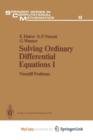 Image for Solving Ordinary Differential Equations I : Nonstiff Problems
