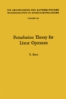 Image for Perturbation theory for linear operators