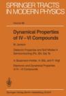 Image for Dynamical Properties of IV–VI Compounds