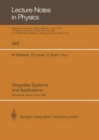 Image for Integrable Systems and Applications : Proceedings of a Workshop Held at Oleron, France, June 20-24, 1988