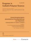 Image for Anwendungsbezogene physikalische Charakterisierung von Polymeren : Insbesondere im festen Zustand