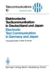 Image for Elektronische Textkommunikation in Deutschland und Japan / Electronic Text Communication in Germany and Japan