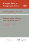 Image for Information Theory and Applications II