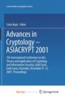 Image for Advances in Cryptology - ASIACRYPT 2001