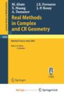 Image for Real Methods in Complex and CR Geometry