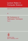 Image for Fifth Conference on Optimization Techniques. Rome 1973