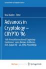 Image for Advances in Cryptology - CRYPTO &#39;96