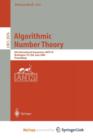 Image for Algorithmic Number Theory : 6th International Symposium, ANTS-VI, Burlington, VT, USA, June 13-18, 2004, Proceedings