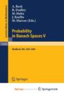 Image for Probability in Banach Spaces V
