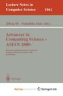 Image for Advances in Computing Science - ASIAN 2000