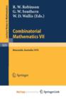 Image for Combinatorial Mathematics VII