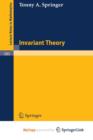Image for Invariant Theory