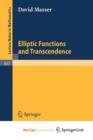 Image for Elliptic Functions and Transcendence