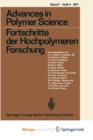 Image for Fortschritte der Hochpolymeren Forschung