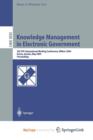 Image for Knowledge Management in Electronic Government