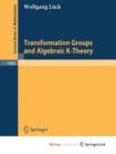 Image for Transformation Groups and Algebraic K-Theory
