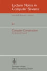 Image for Compiler Construction: An Advanced Course